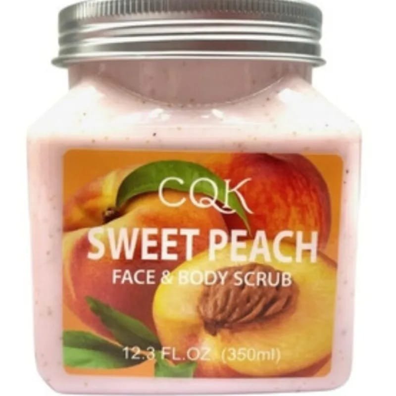 CQK SWEET PEACH Face & Body Scrub - 350mL